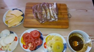 Свинина с сыром, ананасами и овощами! Сочная свиная гармошка! Блюдо на праздничный стол!