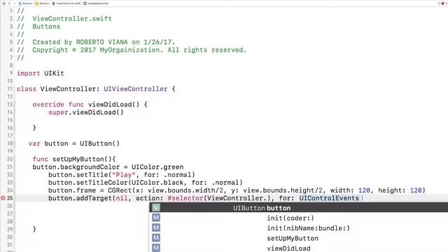 Button objects programmatically: Swift Sidebars xCode смотреть онлайн