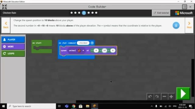 Your First Minecraft Education Edition Coding Lesson