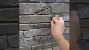 Облицовка под камень из цементно-песчаного раствора