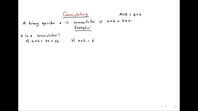 Binary Operations