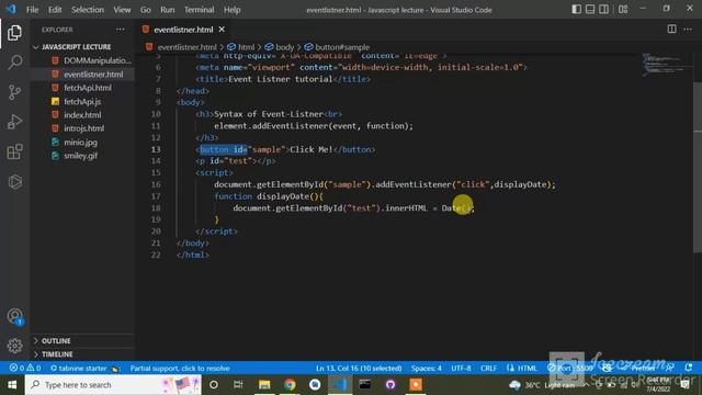 Event listner and Events in Javascript | Javascript tutorial