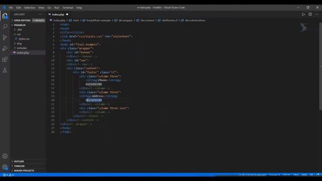 Basic Webpage Layout PHP