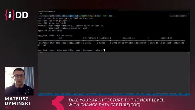 JDD 2021: Take your architecture to the next level with Change Data Capture(CDC) - Mateusz Dymiński смотреть онлайн