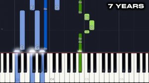 7 Years - Lucas Graham | EASY Piano Tutorial