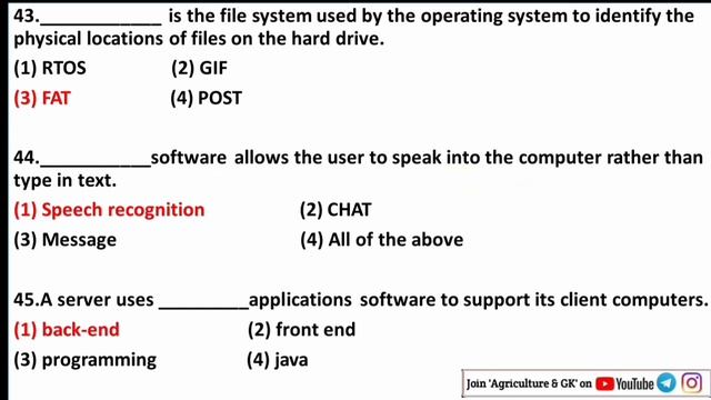 FCI AGM Model Question Paper|FCI AGM Computer Awareness Most Expected Questions|Agriculture & GK