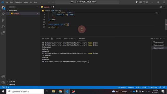 Asynchronous Callback Function