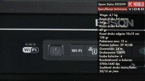 Epson Stylus SX235W - test PC World