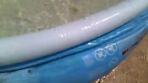 Процедура слив воды с надувного бассейна