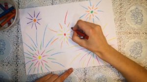 Рисуем салют победы