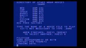 WAM player in atari 8 bit