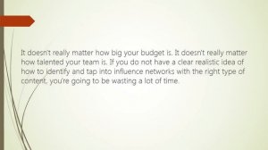 Viral Marketing Success Depends on Influence Networks.