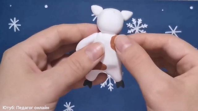 БЫК из пластилина. Новый год 2021. Поделки для детей. Символ года! How to make. Bull. Plasticine смотреть онлайн