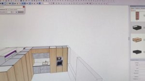 сложный проект кухни-кладовки