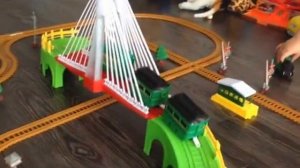 Железная дорога Распаковка развлечение для детей Railway train Unboxing entertaiment for children