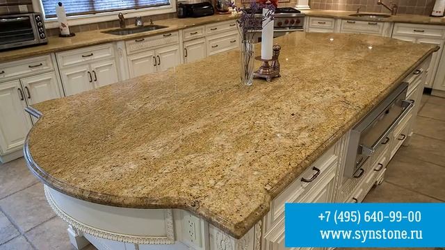 Столешницы из натурального и искусственного камня от компании Синергия Камня. смотреть онлайн