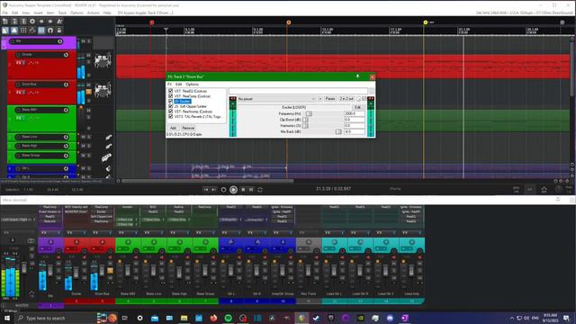 Monster Drums FX Chain from my free Reaper Template - Free Drum VST for metal