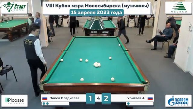 Попов-Урнтаев. VIII Кубок мэра Новосибирска. 15.04.2023 г. смотреть онлайн