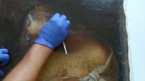 Реставрация иконы Мария Магдалина.