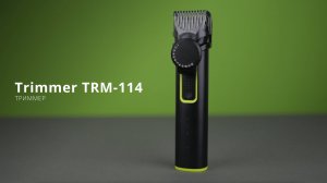 Триммер Trimmer TRM-114. Стальные лезвия и регулируемая насадка