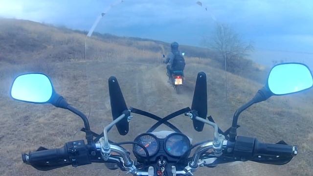 Овощное рагу в казане на природе и покатушки на Баджадж Боксер 100