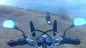 Овощное рагу в казане на природе и покатушки на Баджадж Боксер 100