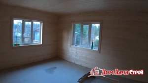 Каркасный дом с мансардным этажом 8х9м + терраса 1,5х4 метра.