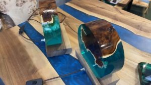 Обзор светильников из эпоксидной смолы!