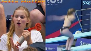 Women's Diving | Jette MULLER | European Games 2023 1m Final Highlight #diving #watersport #sports