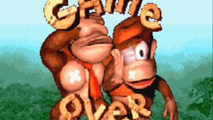 Donkey Kong Country (GBA) - Game Over Screen