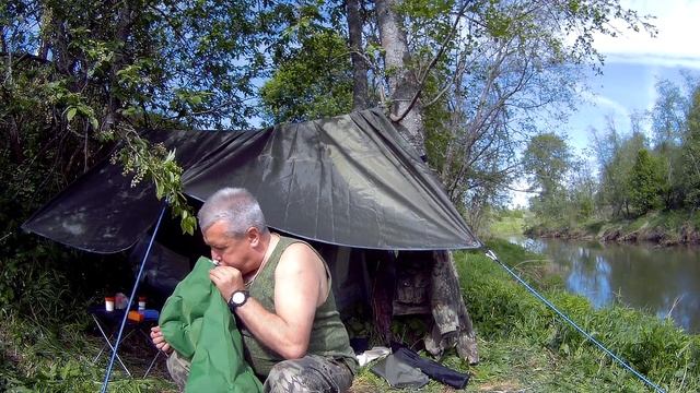 ?Поход с гамаком | рисовая каша | отдых в гамаке