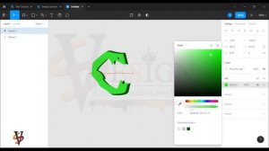 Simple Alphabet Design with Figma Tools | Letter C