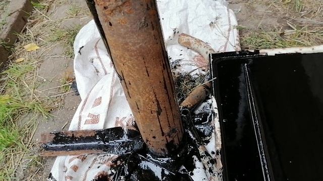 Покраска столбов для навеса с наружней и внутренней стороны смотреть онлайн