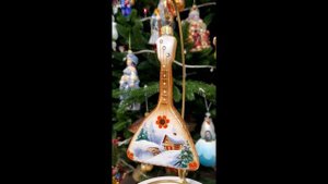 Елочные игрушки фабрики Ариель / Серия Акварель / Christmas decoration
