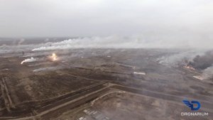 Балаклея. Горит крупнейший в Украине арсенал.