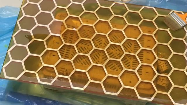 EPOKSİ SEHPA//EPOXY RESIN HONEYCOMB COFFEE TABLE смотреть онлайн