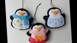 Hand Made  Елочные игрушки из фетра