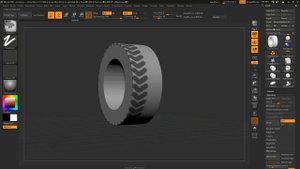 ZBrush 4R8 как сделать покрышку в ZBrush Серега с Екатеринбурга