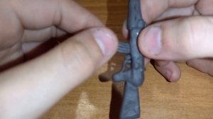 Автомат Калашникова  из пластилина