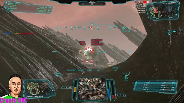 Game of the Day, Madcat MCII-B, 3/1076 damages, 14 Nov, MechWarrior Online (MWO) Crypto OKI смотреть онлайн