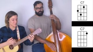 Can't Buy Me Love Ukulele Play Along WITH Upright Bass!