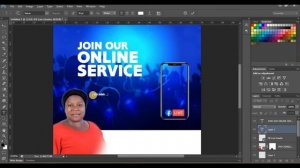 HOW TO DESIGN A CHURCH FLYER FOR AN ONLINE SERVICE  -  PHOTOSHOP TUTORIAL