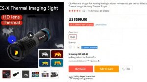 CS X Thermal Imager for Hunting the Night Vision Riflescope