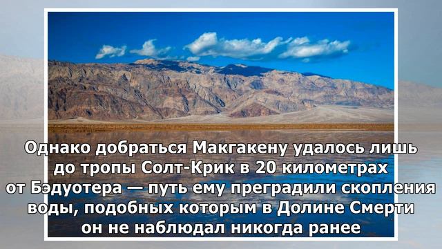 Жизнь в Долине Смерти: в американской пустыне появилось озеро&nbsp смотреть онлайн