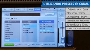 QSC TouchMix Training: 03 Preset Libraries & Mixer Scenes (Spanish)