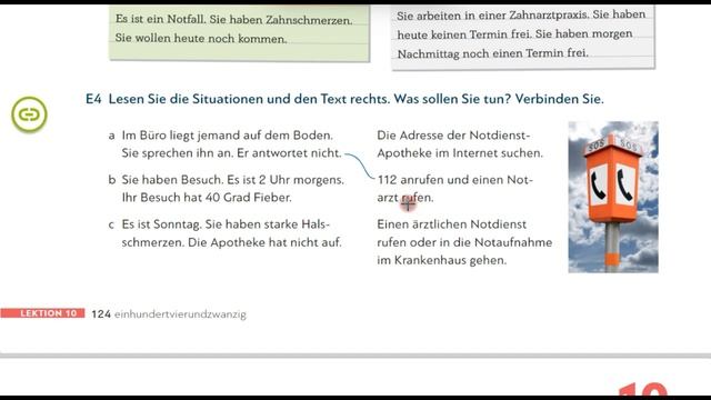 Schritte plus Neu A1.2. Lektion 10E. Экстренные медицинские случаи смотреть онлайн