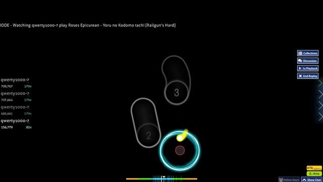 osu! ~ Yoru no Kodomo tachi - Roses Epicurean [Railgun's Hard] ~ S silver
