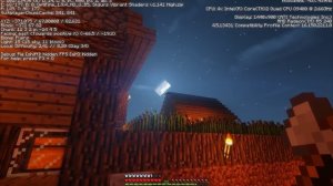 Minecraft + Sildurs Vibrant Shaders v1.141 High - Core2Quad Q9400 + 2X2GB DDR3 + R5/R7 240