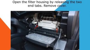 Citroen C Crosser how to change cabin air filter