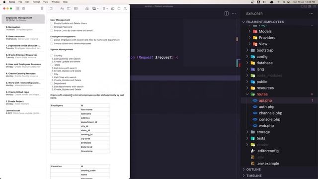 13 Api Endpoint for All Employees - Laravel Filament Tutorial